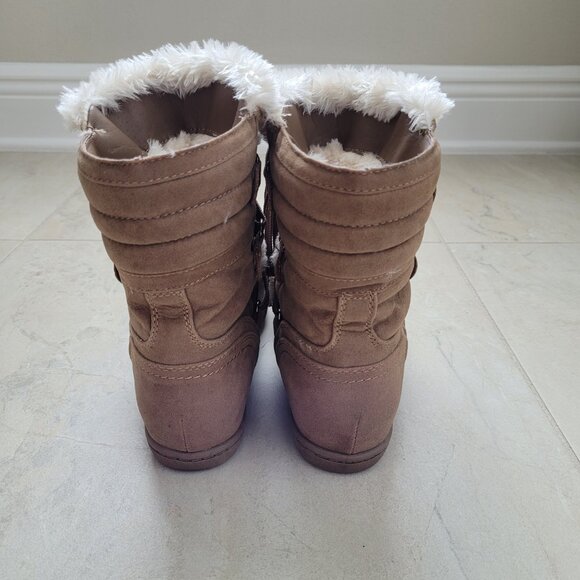 G by GUESS Women's Brown Sueded Lace-Up Boots Size 7.5 - Picture 6 of 14